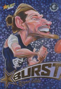 2016 Select Footy Stars - Starburst Caricatures Blue #SP10 Bryce Gibbs Front